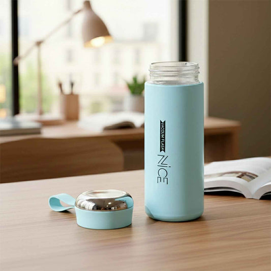 Leak Proof Glass Water Bottle (1 Pc)