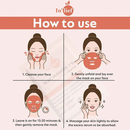 Inlief Niacinamide 1 Hydrating  Calming Facial Sheet Mask (1 Pc)