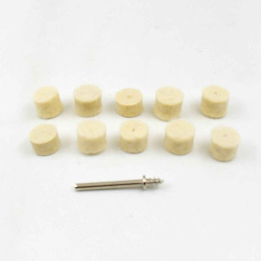 Rotary Tool Accessory Wool Felt Polishing Pad Felt (11 Pcs Set)
