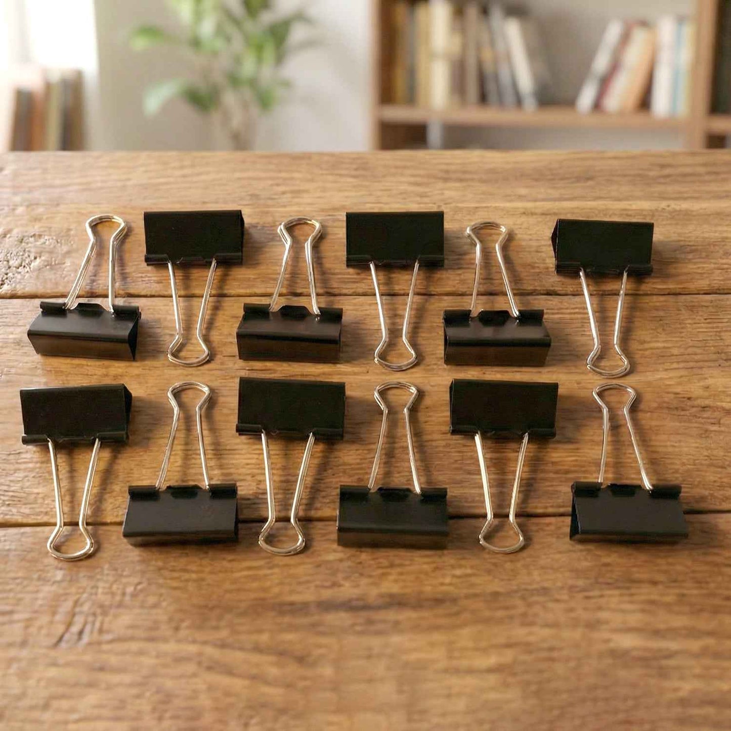 Extra Large Heavy-duty Black Binder Clips Set (41 Mm 12 Pc)