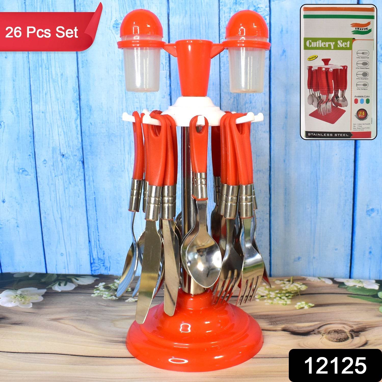 Luxury Cutlery Set For Dining Table Stainless Steel 26-piece Set With Stand (1 Set - Best Deals at BeSh Deals®