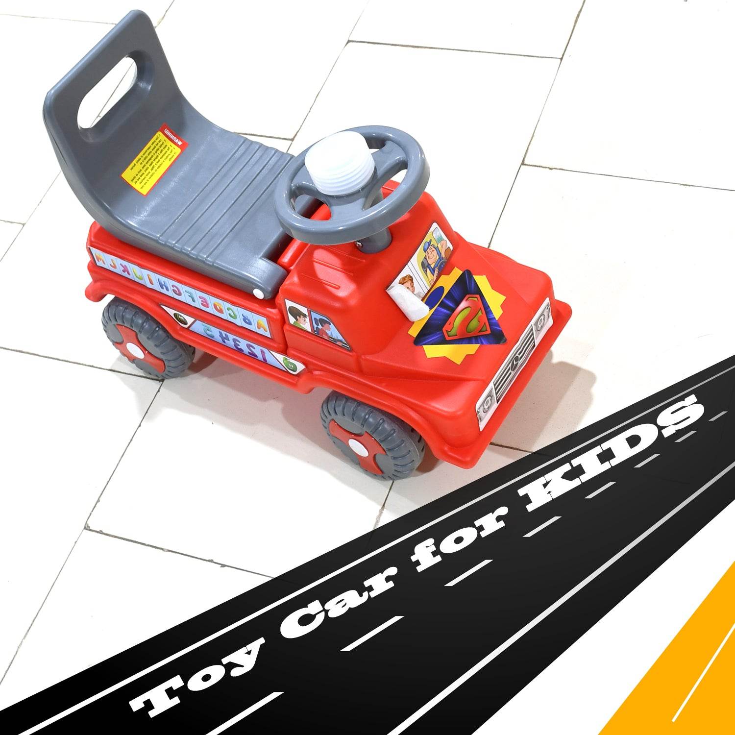 4590  Kids Baby City Ride On Push Car Ride With Backrest Musical Horn For Children Kids Toy Ride-on Kids Toys Toddler Baby Toy Baby Car Suitable For Kids Boysgirls - Best Deals at BeSh Deals®