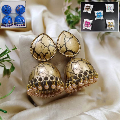 Jhumka Earrings  Buti For Women  Girls (1 Pair  Mix Color  Design) - Best Deals at BeSh Deals®
