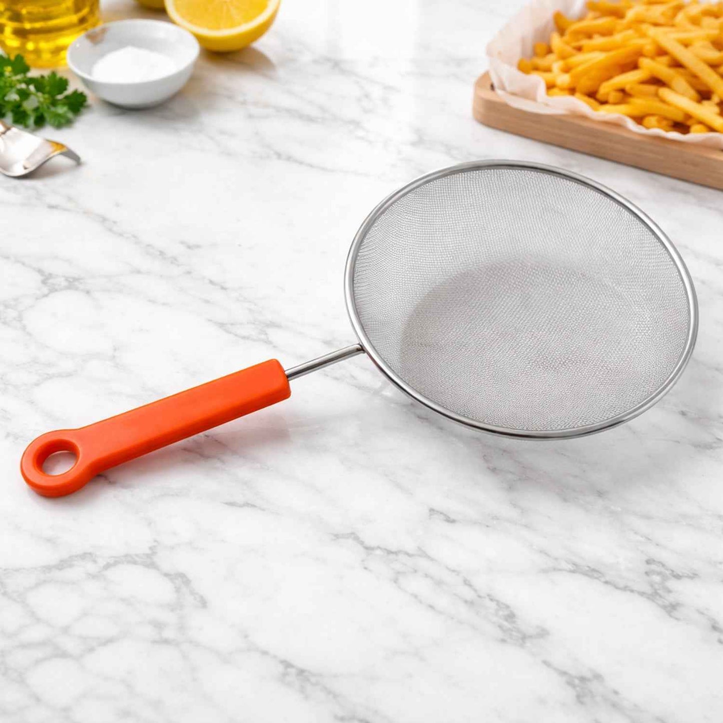 B-grade Medium Size Fine Mesh Kitchen Strainer (1 Pc)