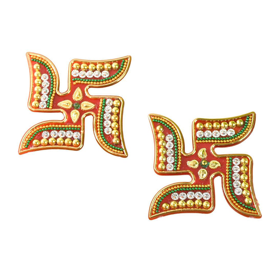 Decorative Swastik Sticker (2pc Set)