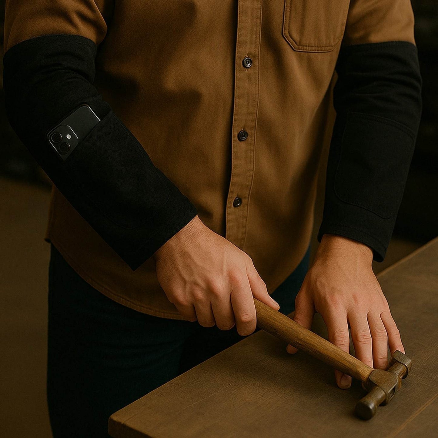 Protective Arm Sleeves With Elbow Padding  1 Pair Safety Work Arm Cover - Best Deals at BeSh Deals®