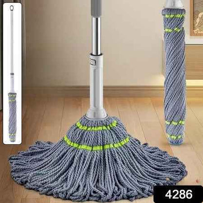 Squeeze Twist Mop Self Wringing Mop Stainless Steel Handle (1 Pc)