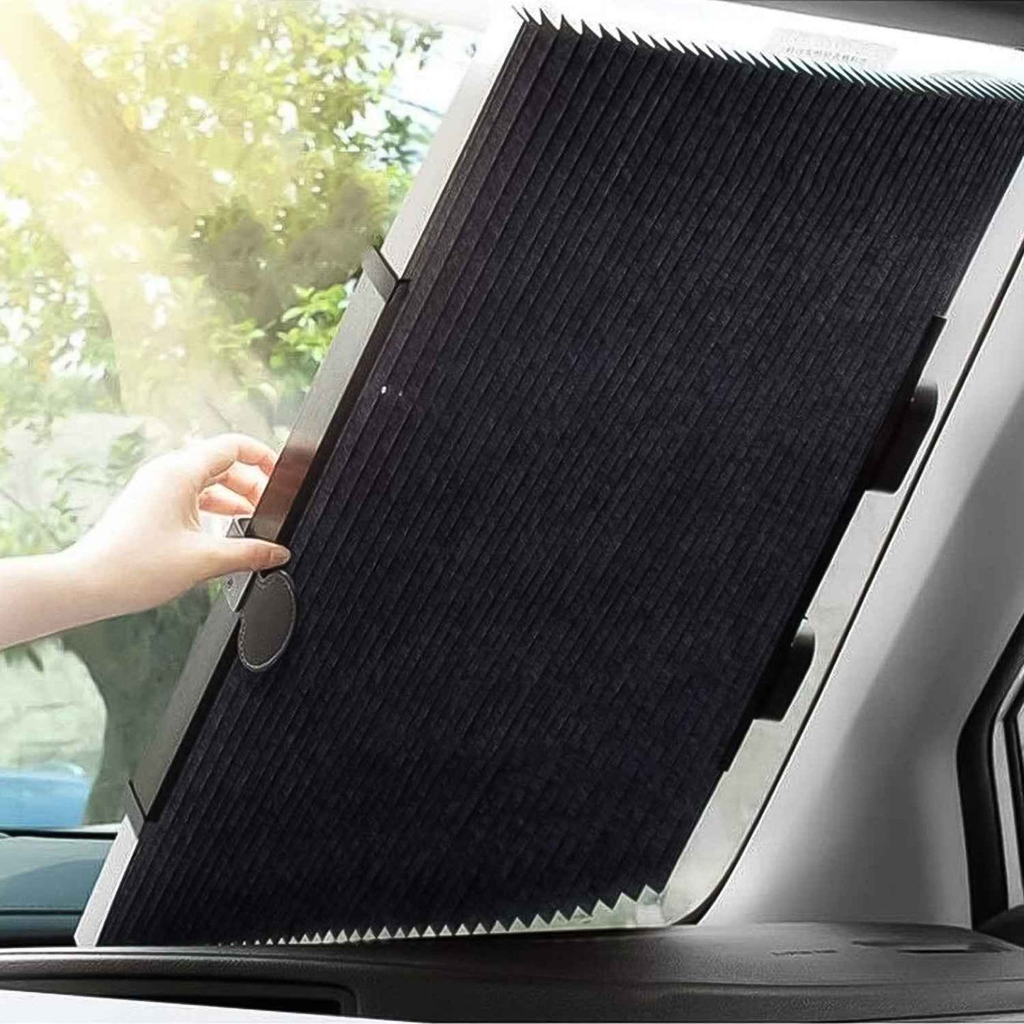 Retractable Long Foldable Windshield Sun Shade For Car (1 Set)