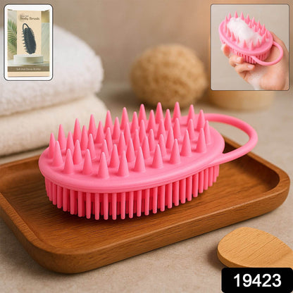 2-in-1 Silicone Soft Bristle Bath Brush - Best Deals at BeSh Deals®