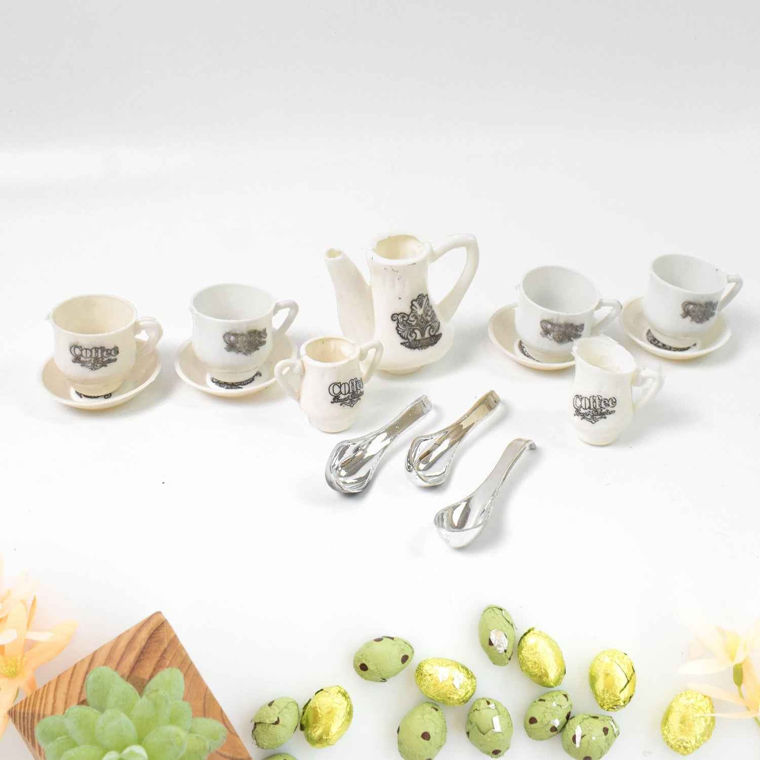 4445 Tickles Tea Toy Set  Coffee Kitchen Plastic Set Toy For Kids Boys  Girls (14 Pcs)