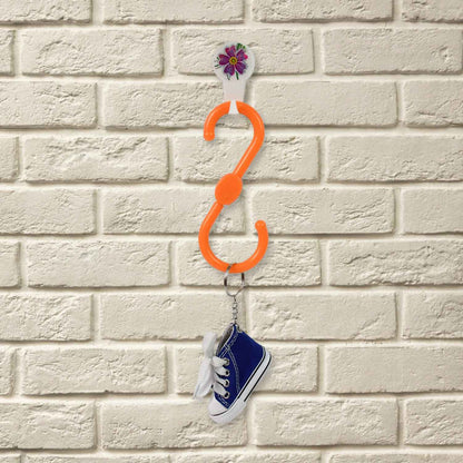 S Shape Plastic Hooks Hanger For Hanging Cloth (3 Pcs Set)