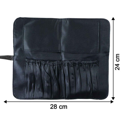 Premium Foldable Makeup Brush Organizer Bag (1 Pc)