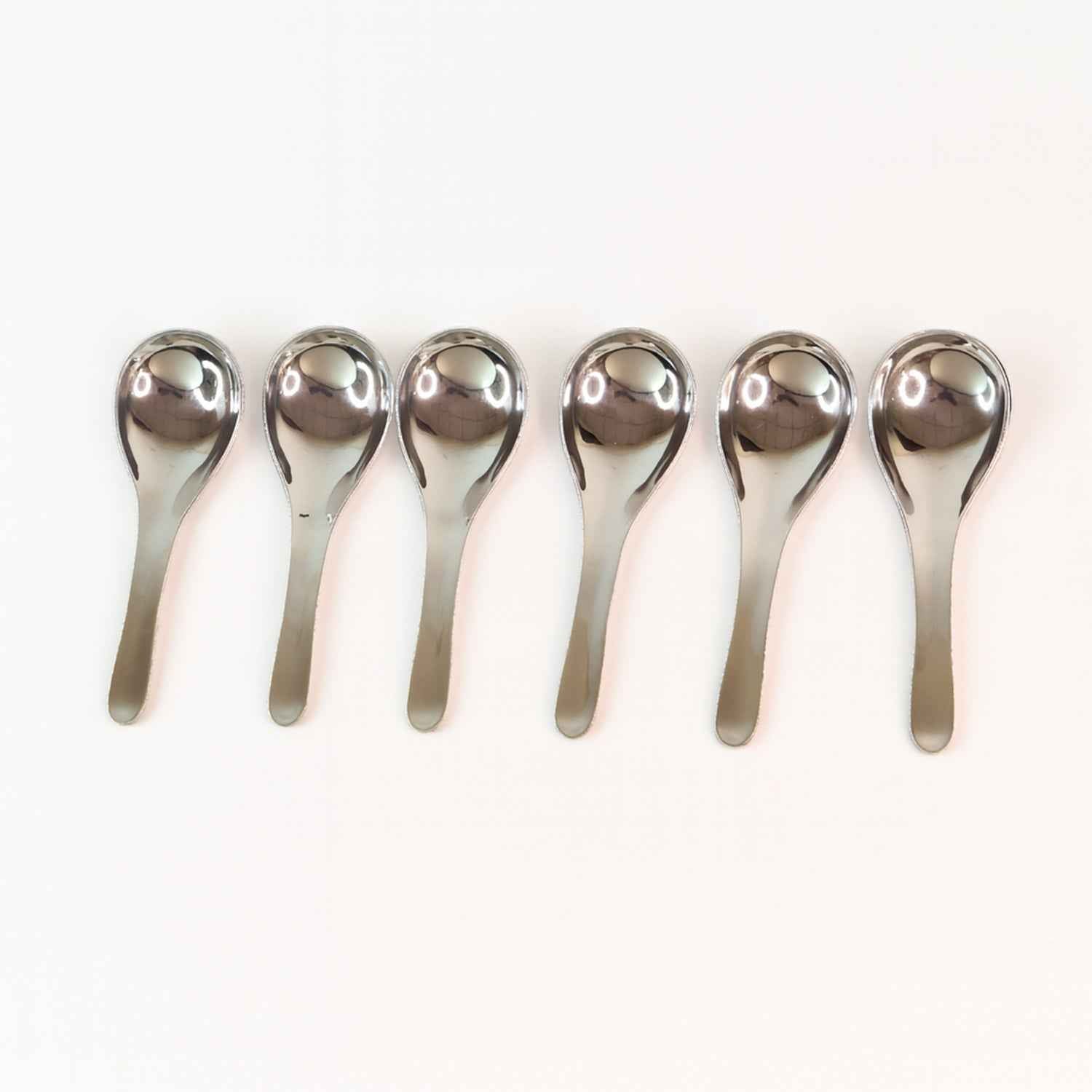 Apex Premium Stainless Steel Soup Spoon Set  6 Pieces