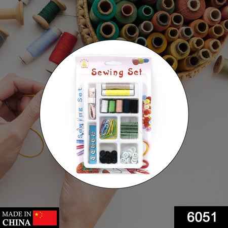 6051 62 Pc Sewing Set Used For Sewing Of Clothes And Fabrics Including All Home Purposes.