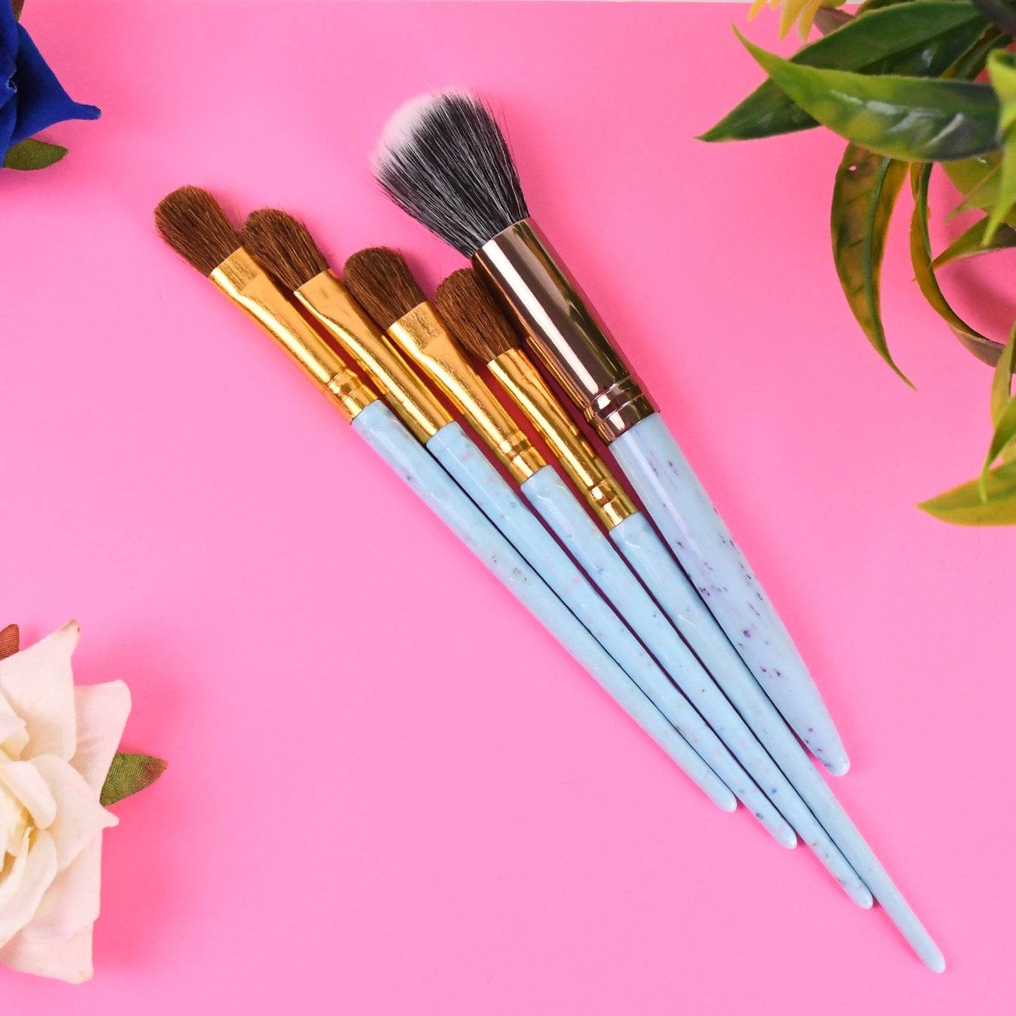 5pc Makeup Brush Tools Kit (5 Pcs Set  Mix Color) - Best Deals at BeSh Deals®