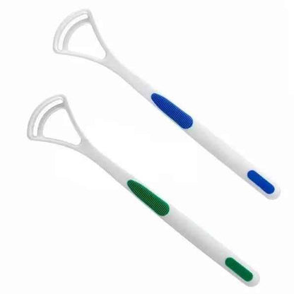 Ne W Hot A Way Hand Scraper Fashion Tongue Cleaner Brush With Silica Handle - BeSh Deals®