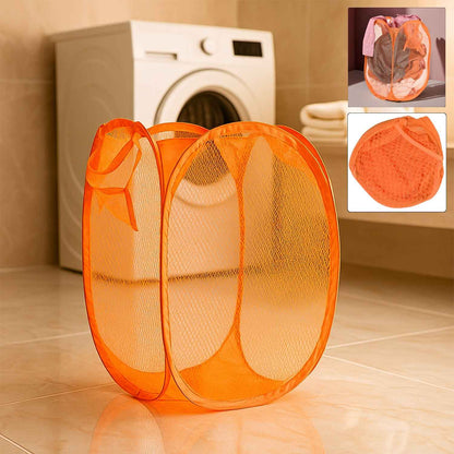 Foldable Pop-up Mesh Laundry Basket Hamper (1 Pc)