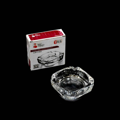 4064 Glass Brunswick Crystal Quality Cigar Cigarette Ashtray Round Tabletop For Home Office Indoor Outdoor Home Decor