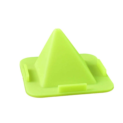 Virgin Mobile Accessories Universal Portable Four-sided Pyramid Shape Desktop Table Mobile Holder Stand (1 Pc)
