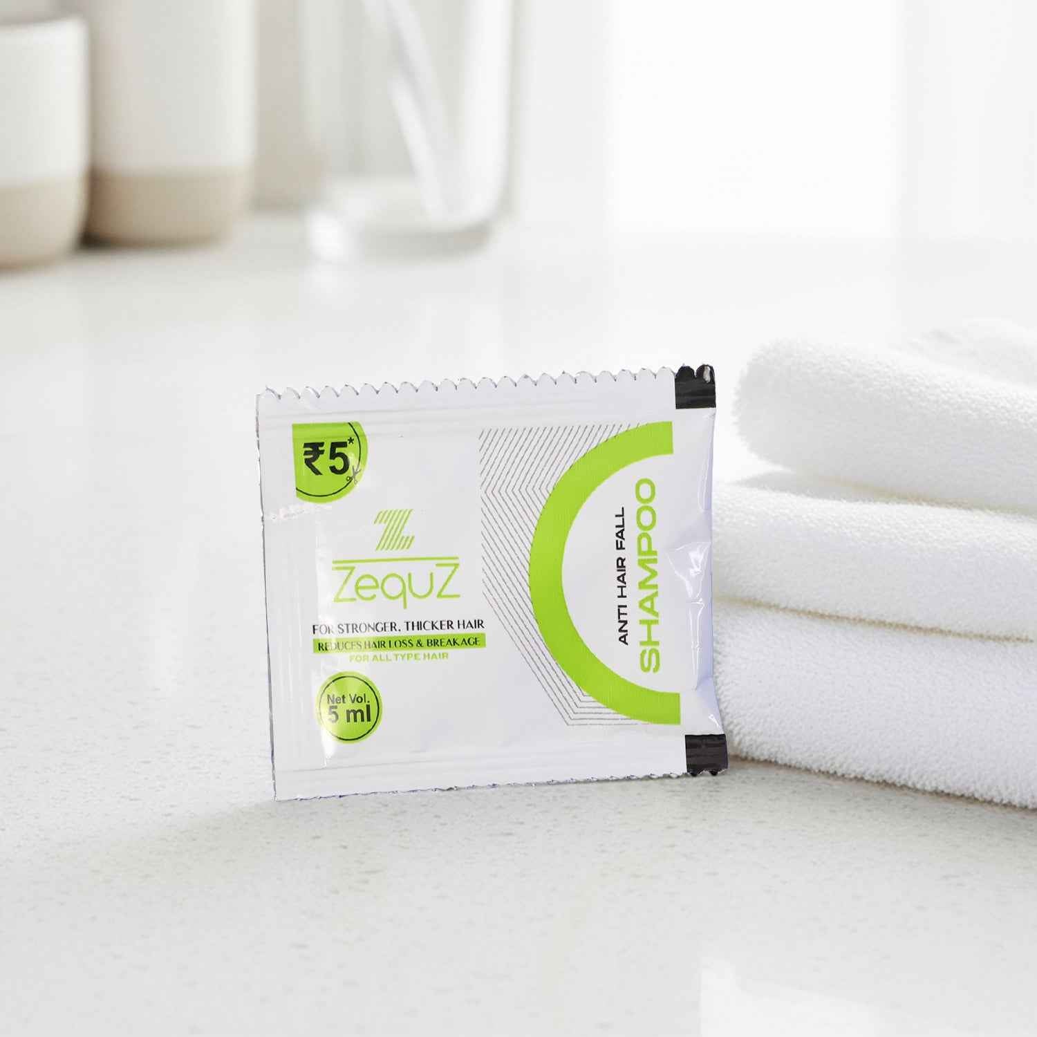 Zequz Anti-hair Fall Strengthening Shampoo Sachet (5 Ml  1 Pc)