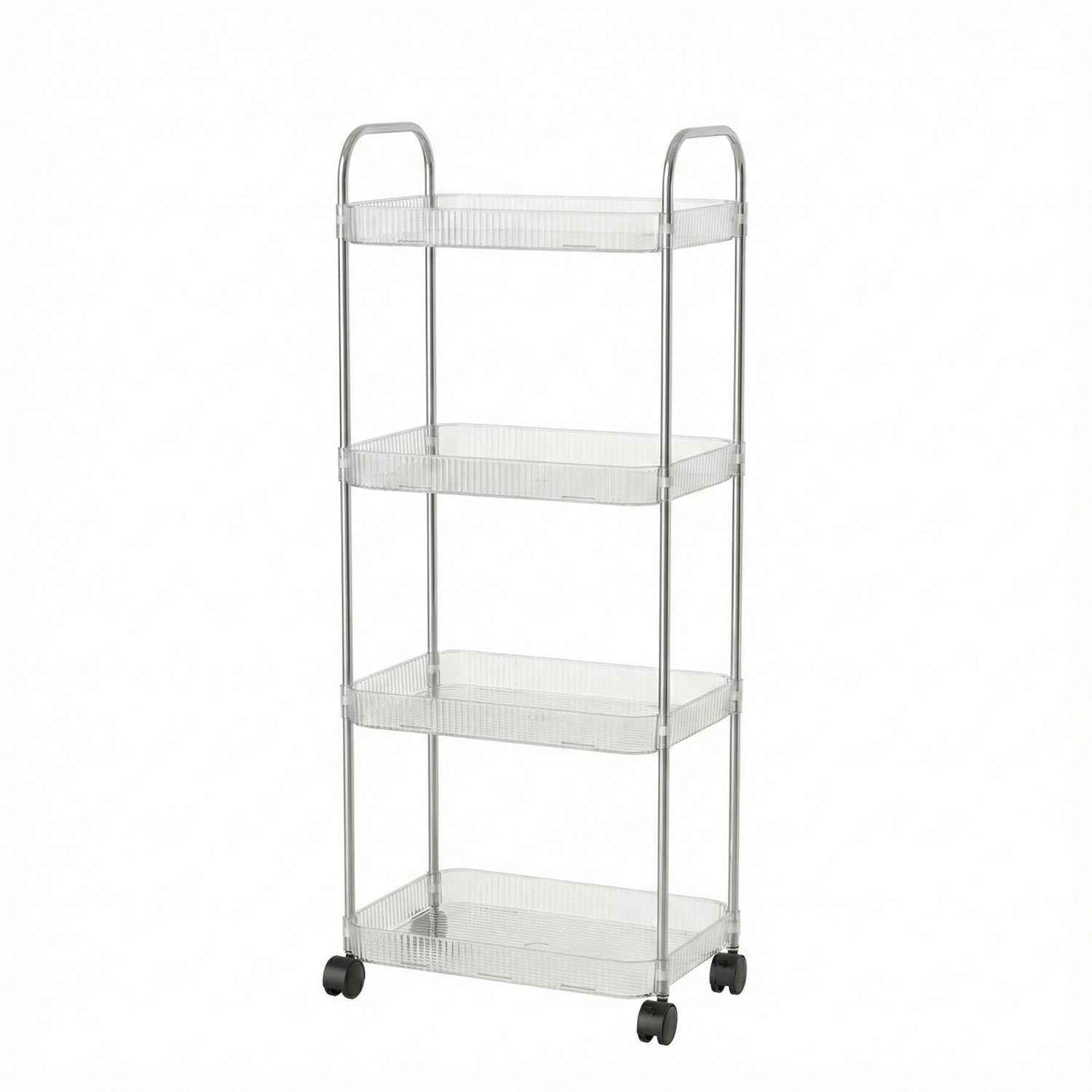 4 Layer Multipurpose Storage Trolley With Wheels