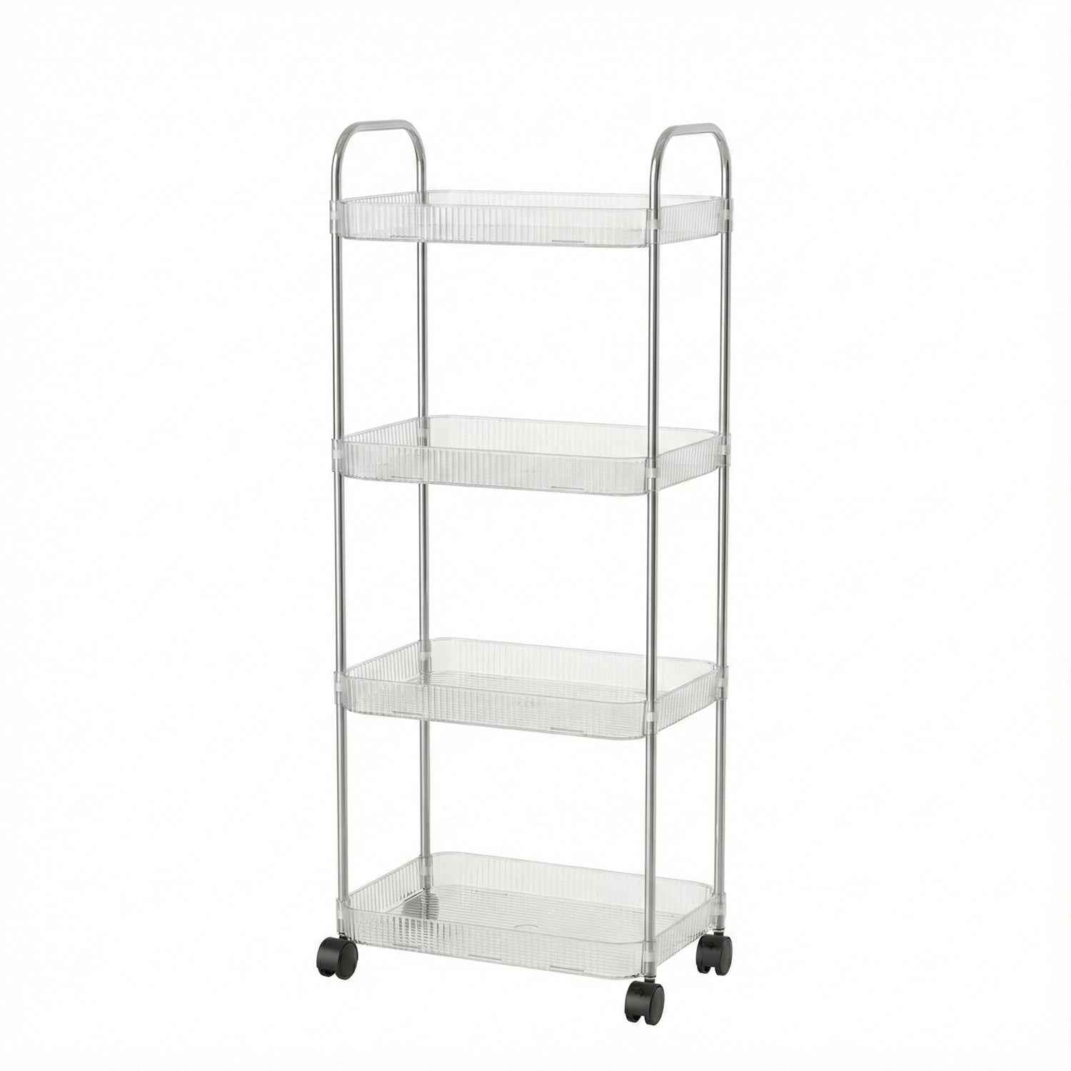 4 Layer Multipurpose Storage Trolley With Wheels