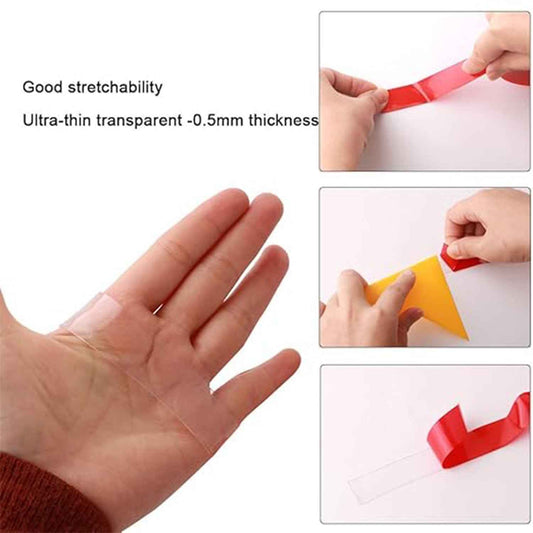 Heavy Duty Transparent Acrylic Foam Mounting Tape (3 Mtr Approx  1 Pc)