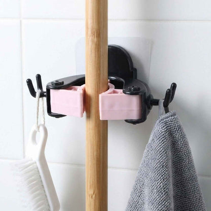 Powerful Antler Style Wall Mounted Mop  Broom Holder (1 Pc)