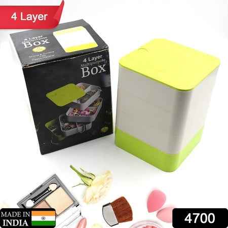 4700 4 Layers Jewelry Box 360 Degree Rotating Jewelry Box Jewelry And Earring Organizer Box Accessory Storage Box