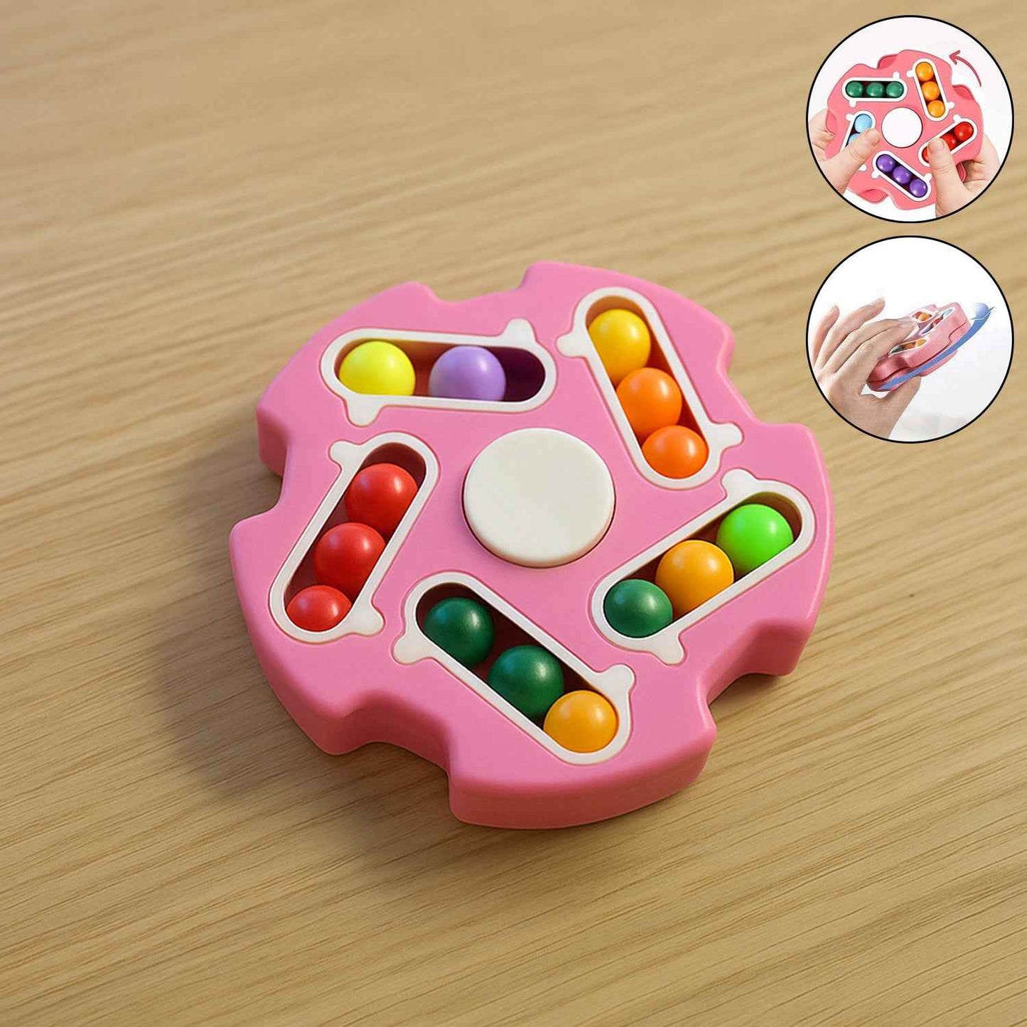 Fidget Magic Cube Spinner Toy  Multi-track Finger Puzzle