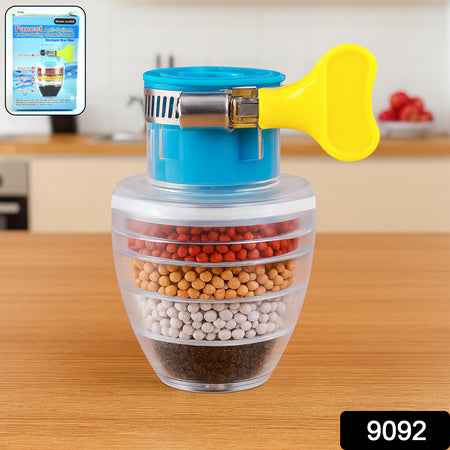 9092 Water Faucet Clean Purifier Filter Cartridge Water Tap Upgrade Universal Interface Faucet Filter (Six Layer Purifier)