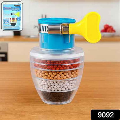 9092 Water Faucet Clean Purifier Filter Cartridge Water Tap Upgrade Universal Interface Faucet Filter (Six Layer Purifier)