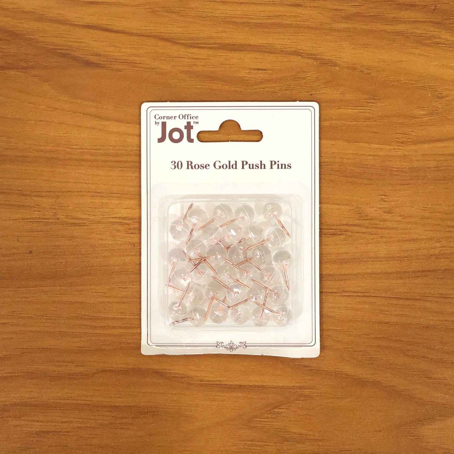 Transparent Crystal Head Push Pins Set For Notice Board (30 Pc)
