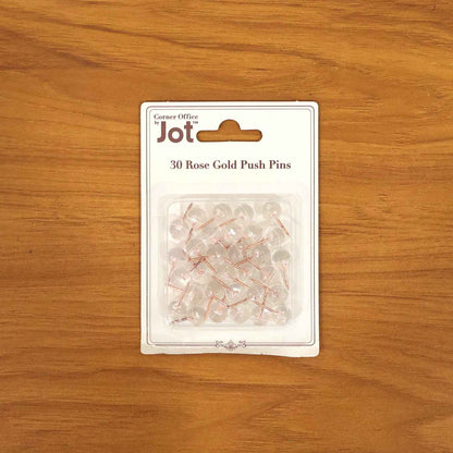 Transparent Crystal Head Push Pins Set For Notice Board (30 Pc)