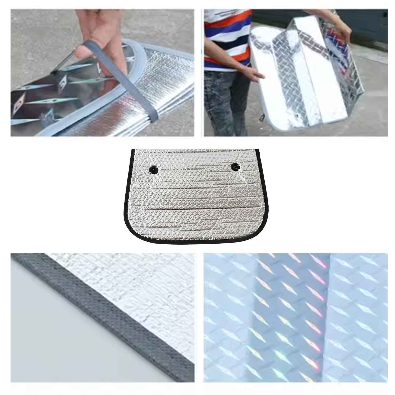 8511 Car Windshield Sun Shade Blocks Uv Rays Sun Visor Protector Keeps Your Vehicle Cool Sunshade For Cars Suvs Trucks And Vans (8035 Cm)