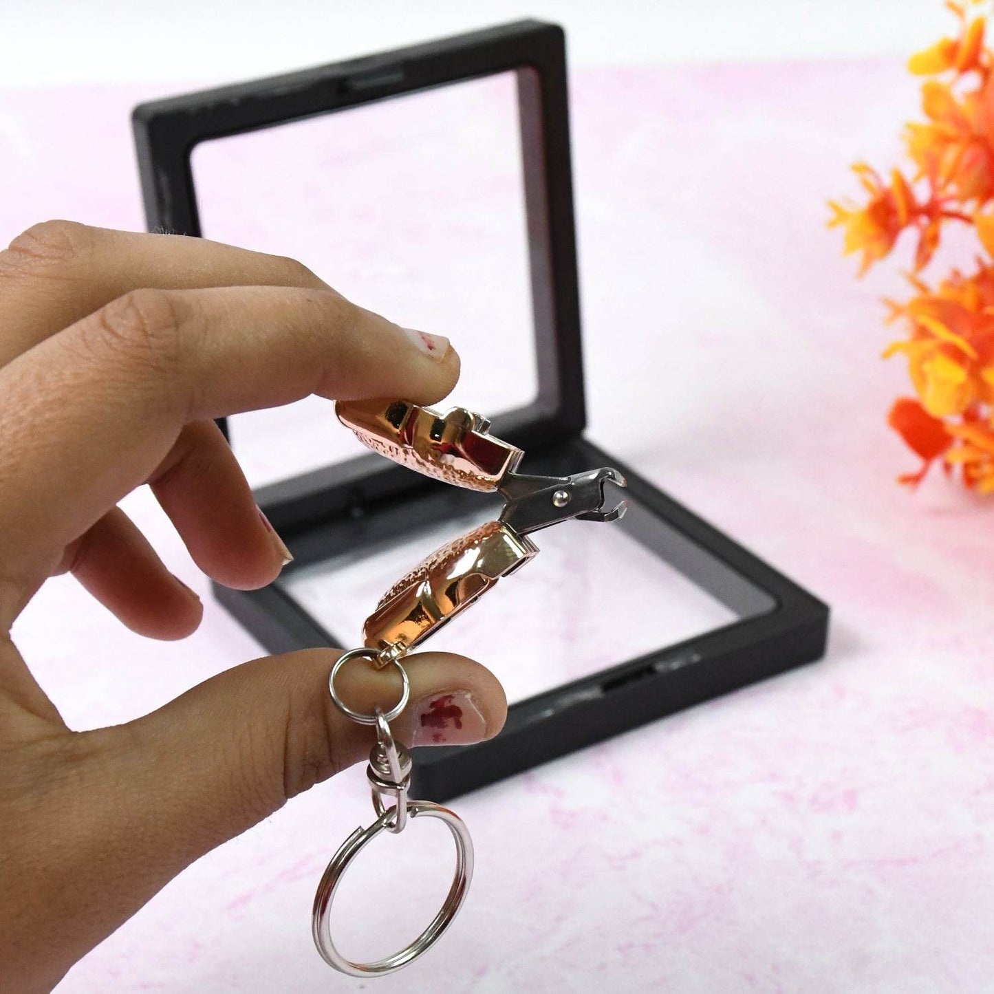 Nail Clipper Keychain With 3d Floating Frame Display Case (1 Set) - Best Deals at BeSh Deals®