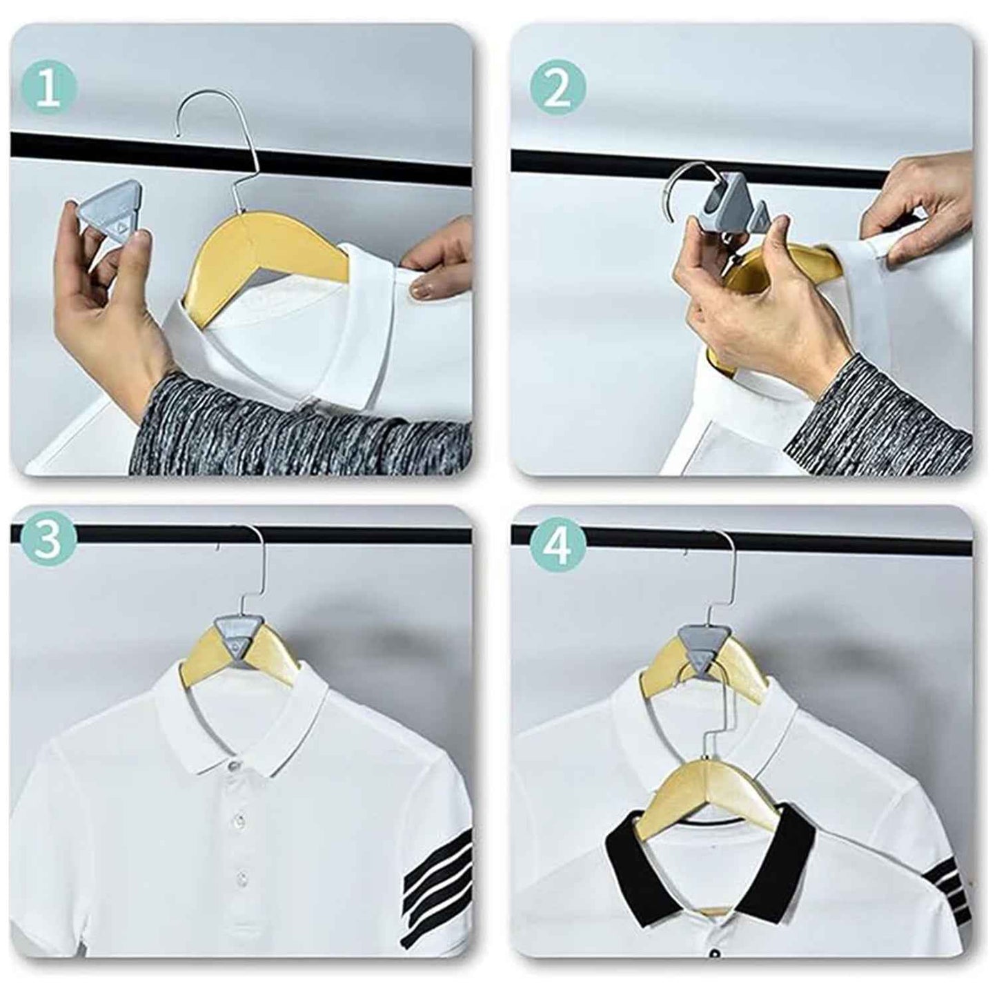 Multi-functional Plastic Triangle Hanger Connector Hooks (1 Pc)