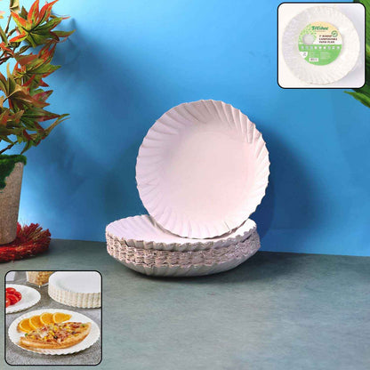 Freshee 7 Inch Round Compostable Paper Plate - 25 Pcs Pack
