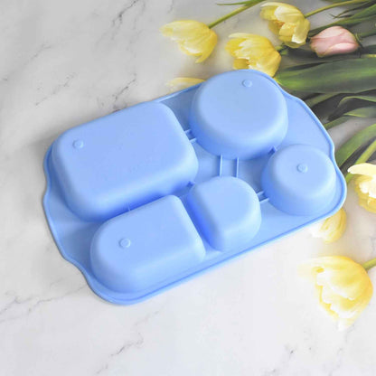 5363 Unbreakable Plastic Food Platesbiodegradable 5 Compartment Square Plate For Food
