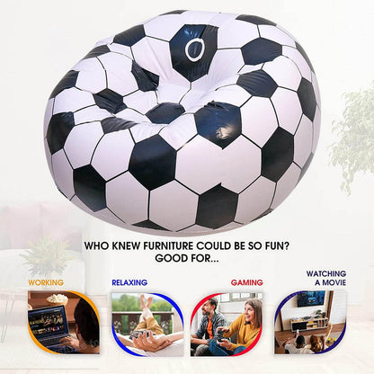 Foldable Sofa Cartoon Style Inflatable Folding Chair Ball Chair Inflatable Sofa For Adults Kids Size (110cm X 80cm) - Best Deals at BeSh Deals®