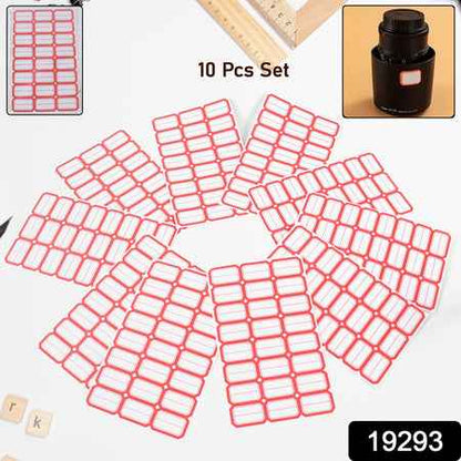 Multipurpose Blank Label Sticker Sheets (10 Sheet Set)
