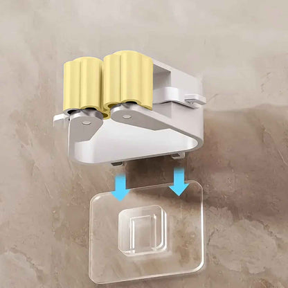 2177 Magic Sticker Series Self Adhesive Mop And Broom Holder