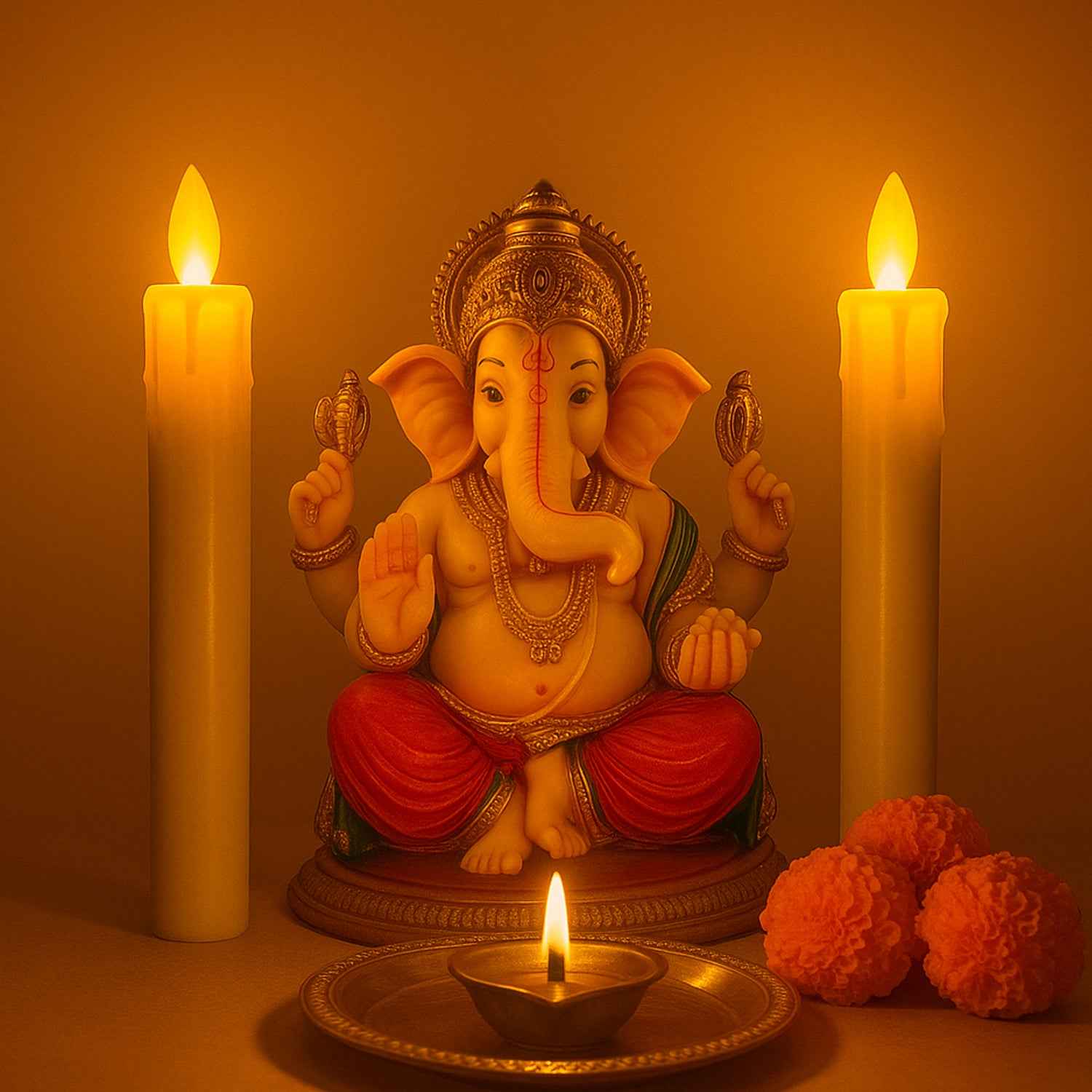 Set Of 2 Led Flameless Taper Candles