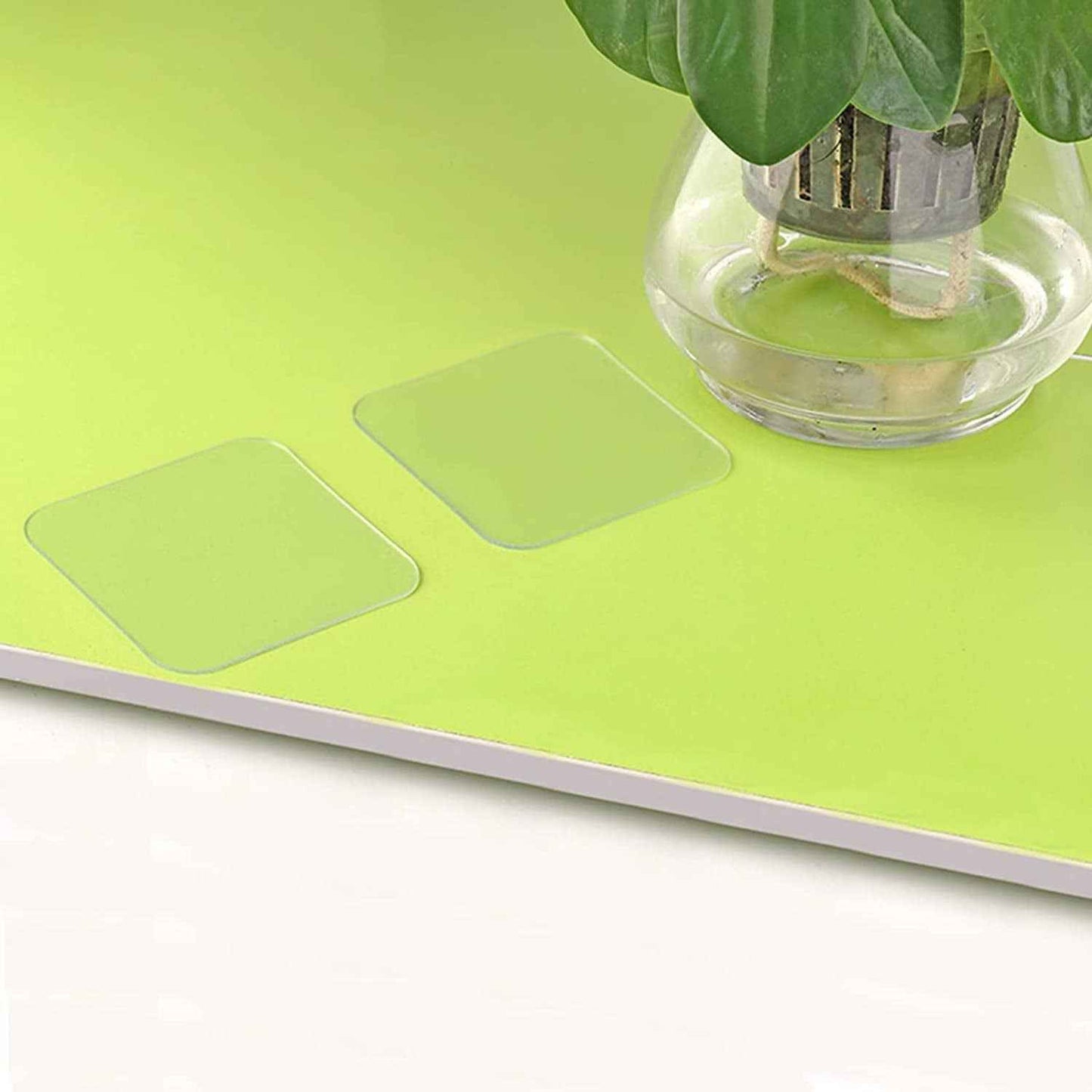 1765 New Double Side Tape Sticker Strong Waterproof Wall Indoor Nano Adhesive No Trace Gel Clear Industrial Multipurpose Removable Use For Bedroom Home Kitchen Hotel (0.8mmx1pc)