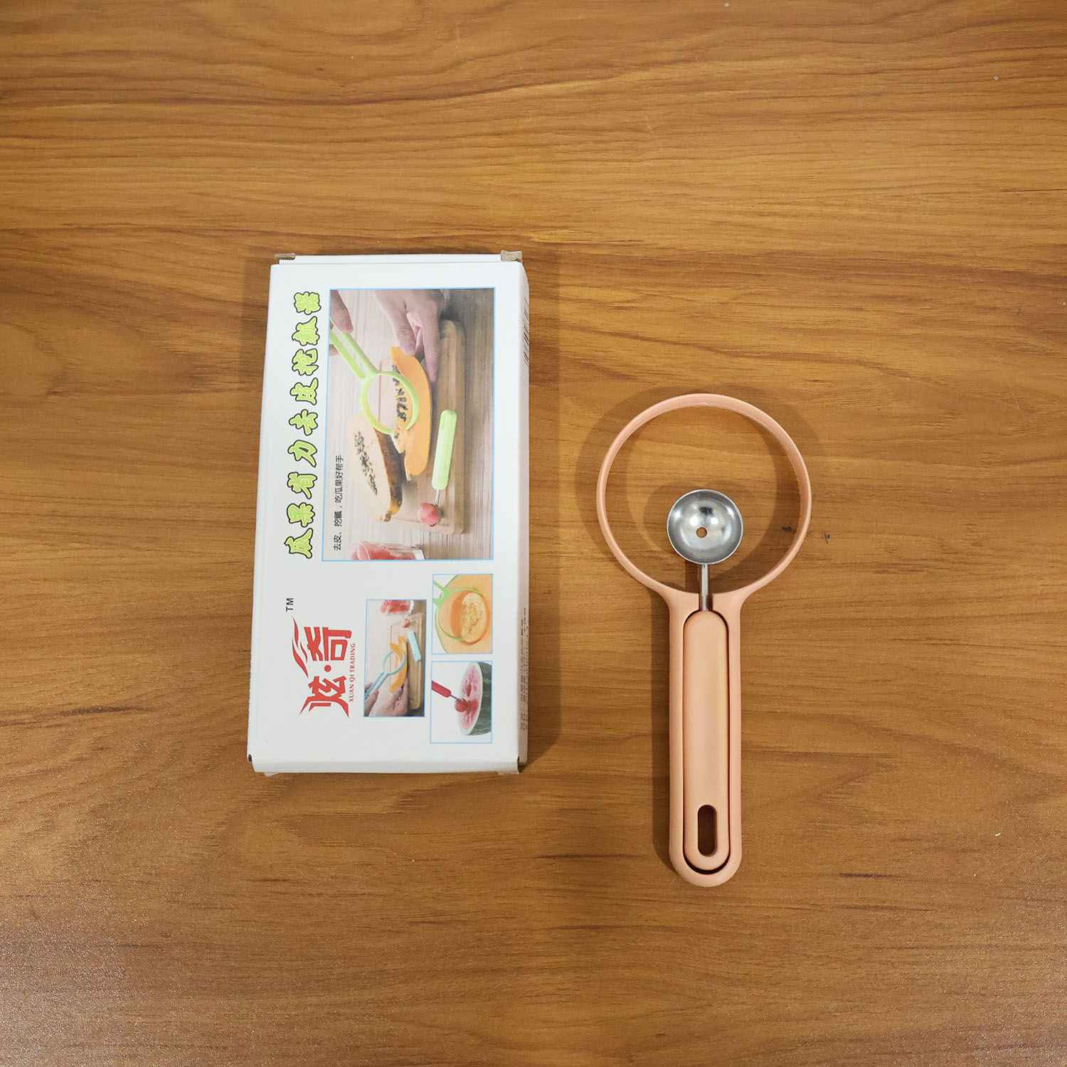 2 In 1 Fruit Scooper And Cutter Tool (1 Pc)