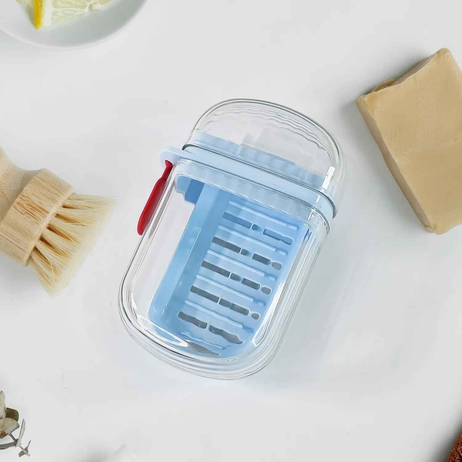 Multifunctional Soap Box With Drain Tray And Lock Clip Sabudani (1 Pc)