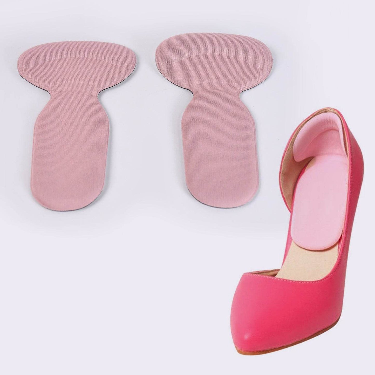 2 In 1 T Shaped Silicone Self Adhesive Shoe Heel Pads Insoles (1 Pair) - Best Deals at BeSh Deals®