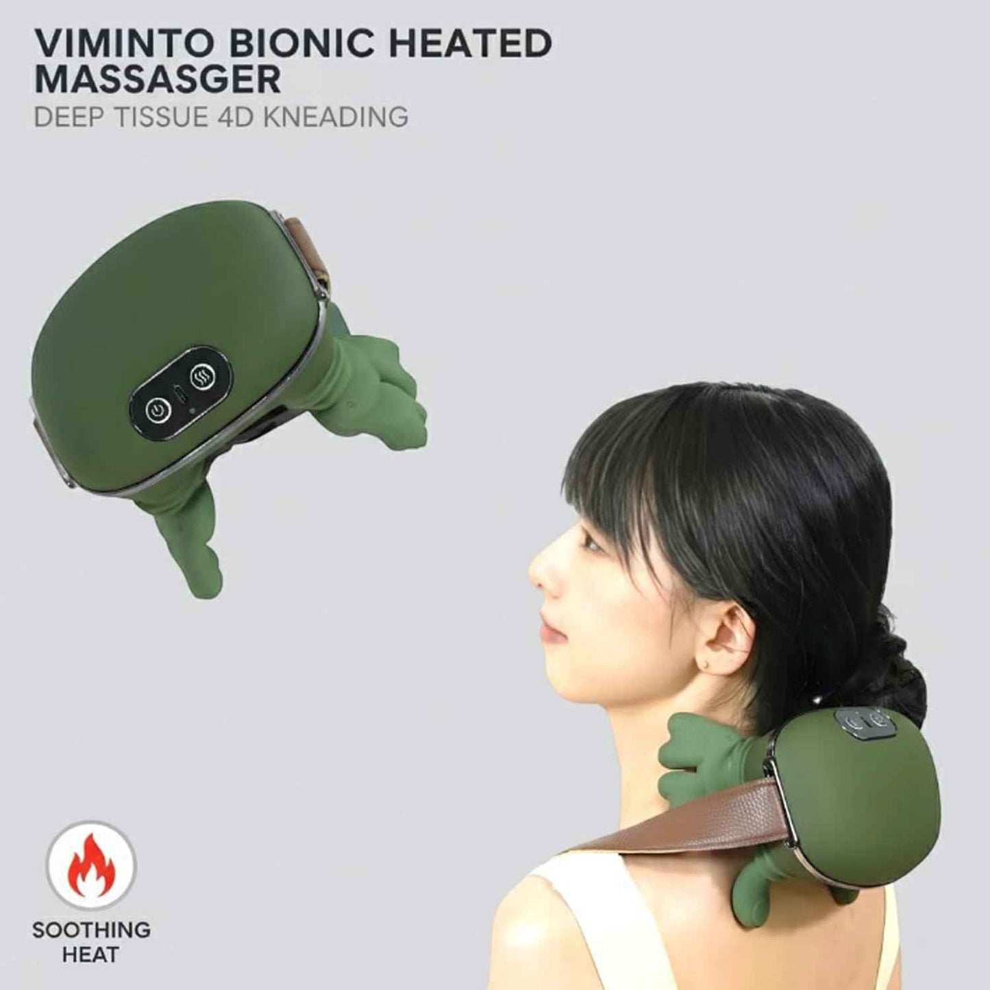Long Rechargeable Kneading Neck  Shoulder Massager
