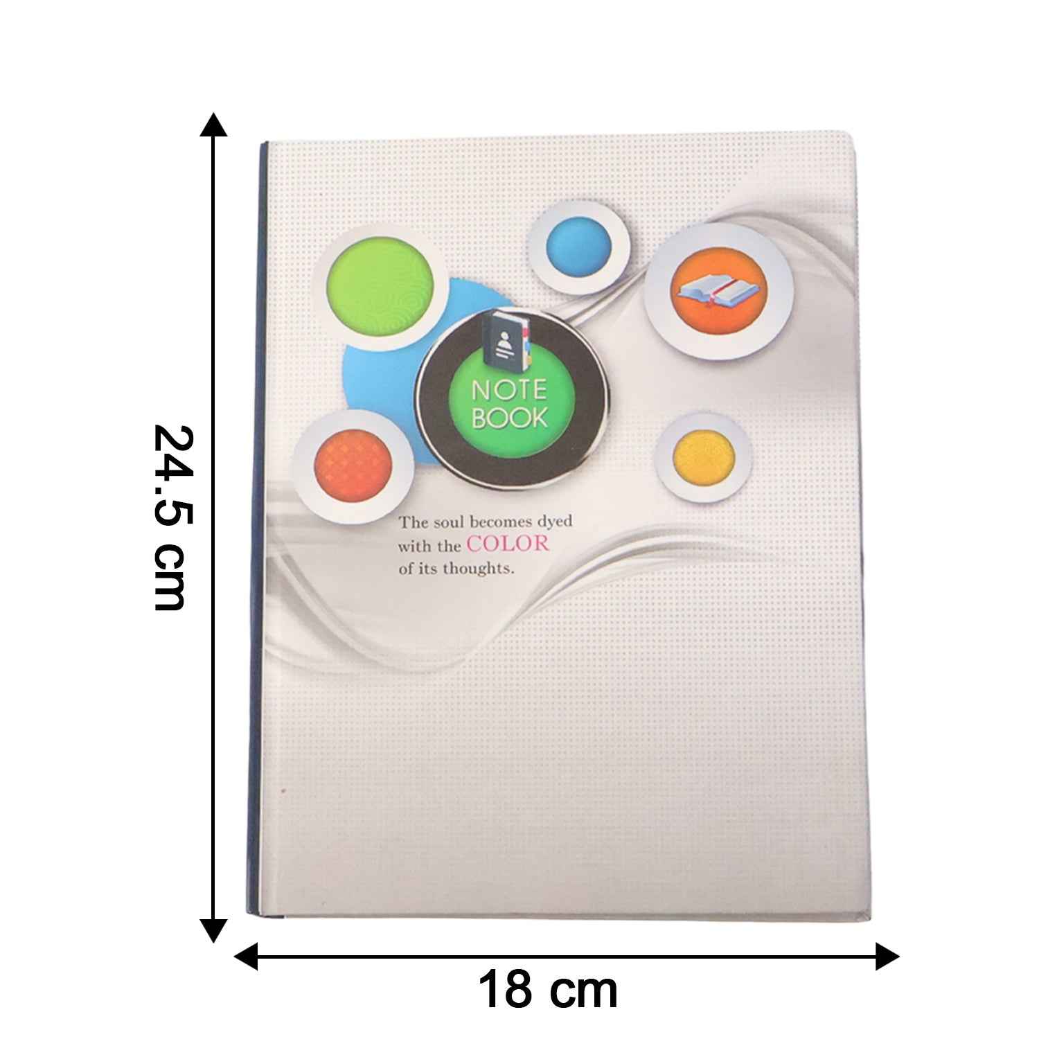 Hardbound Ruled Notebook (1 Pc  100 Pages  240x180mm)