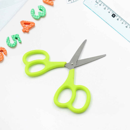 7563  Stainless Steel Double Grip Scissors Multipurpose  Comfort Grip Handle And Stainless Steel Blades  Paper Photos Crafts All Purpose Office (1 Pc)
